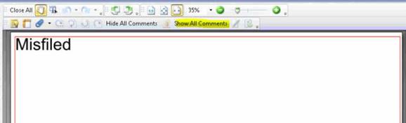 show comments-text box