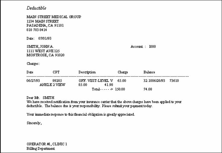 Sample Letter To Patient Regarding Balance from www.primeclinical.com